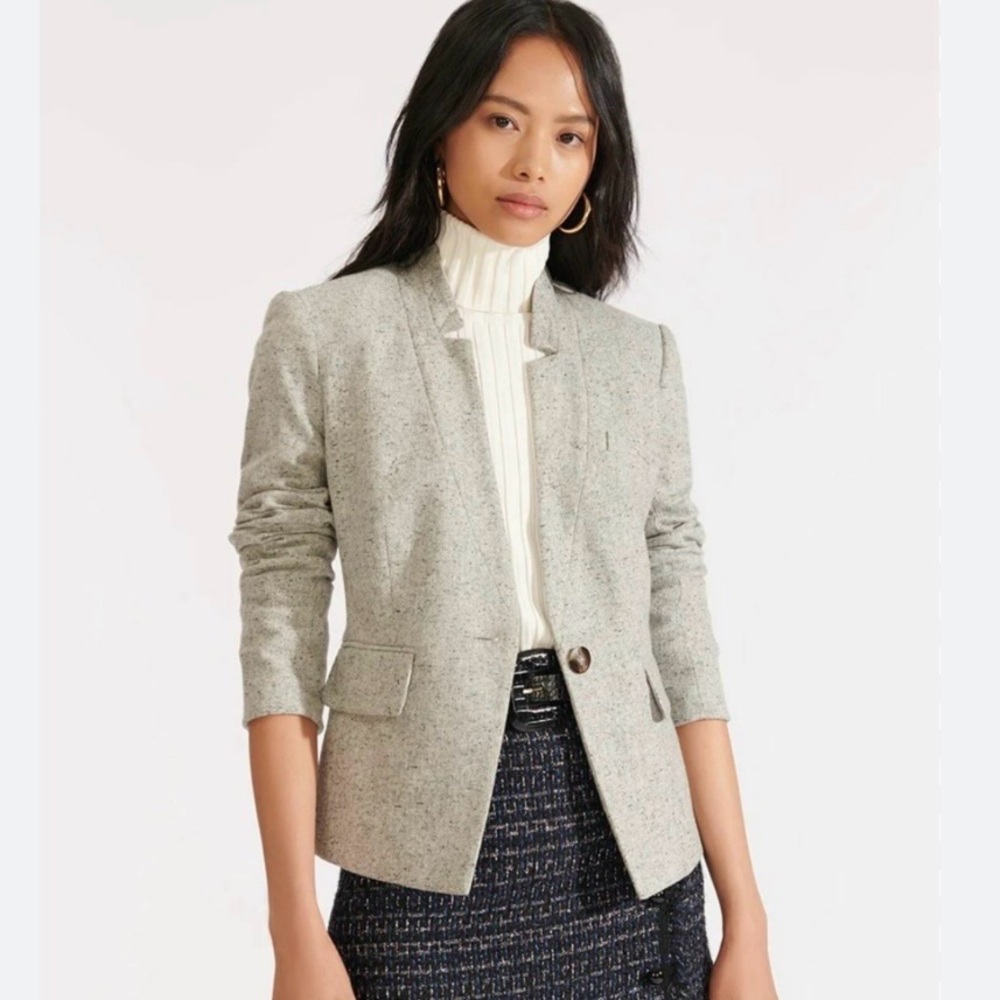Veronica Beard Farley Dickey Single Button Blazer 00